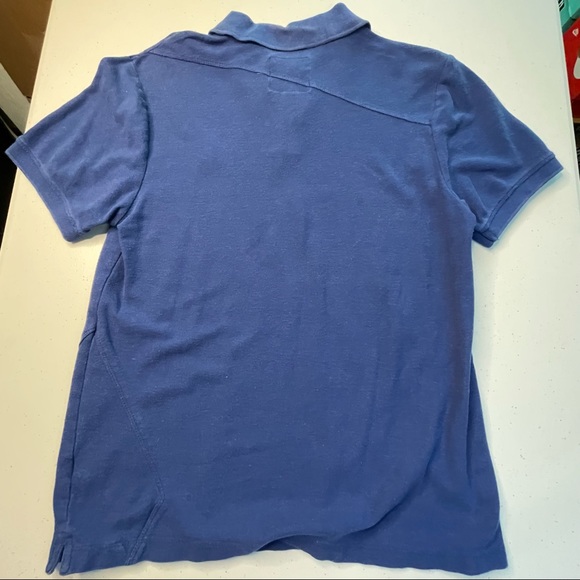 Volcom Blue Mens Medium Size Polo Shirt Top - Picture 3 of 5